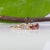 Metal Rubellite Tourmaline Three-Stone Estate Ring in Solid 14k Gold, Round Cut 5mm, Size 8 For Sale - Image 7 of 8