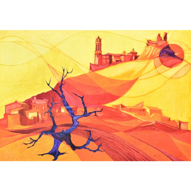 Hermann Schmidt-Schmied, La Fresneda, 1970, Oil Painting on Canvas, Framed For Sale - Image 9 of 9