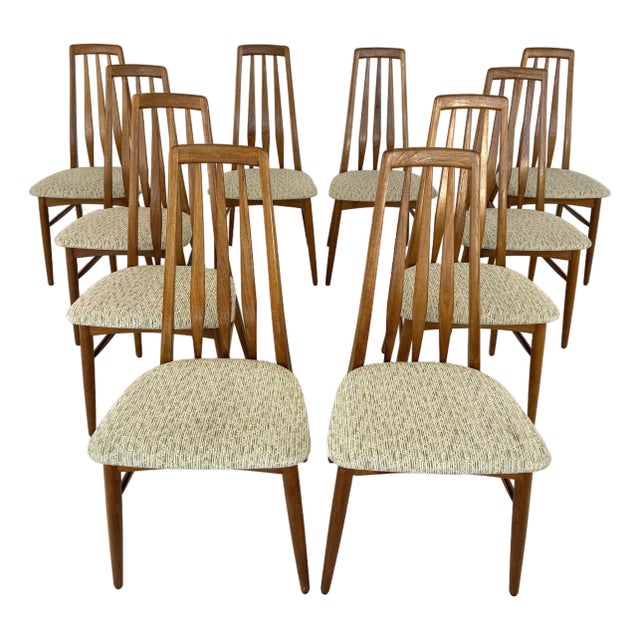 Niels Koefoed “Eva” Dining Chairs – Set of 10 For Sale
