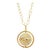 Syna Yellow Gold Reversible Evil Eye Enamel Pendant with Diamonds For Sale