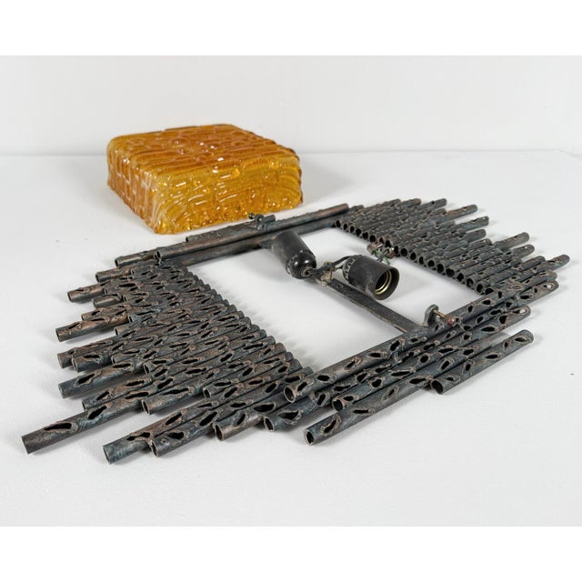 Brutalist Wall Lamp by Marcello Fantoni, Italy, 1970s For Sale - Image 18 of 18