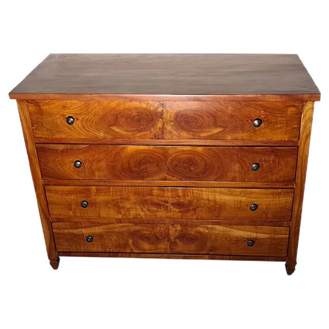Biedermeier Cherry Chest of Drawers For Sale