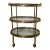 Petite Bar Cart in Brass and Glass From Maison Jansen, France, 1960s Unmarked For Sale