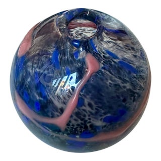 Murano Art Glass Vase Italy 1980s Post Modern Memphis Milano For Sale