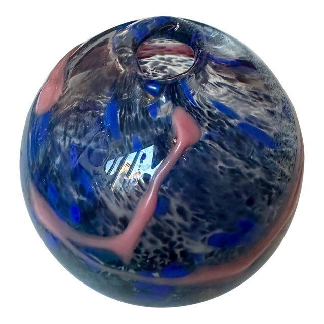 Murano Art Glass Vase Italy 1980s Post Modern Memphis Milano For Sale