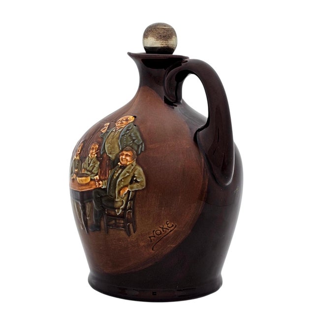 Pair Royal Doulton Kingsware Dickens Jugs Mr Pickwick Proposes a Toast 8" For Sale - Image 15 of 18