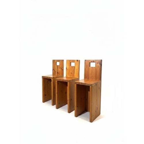 Brutalist Vintage Brutalist Bar Stools, 1970s, Set of 3 For Sale - Image 3 of 9