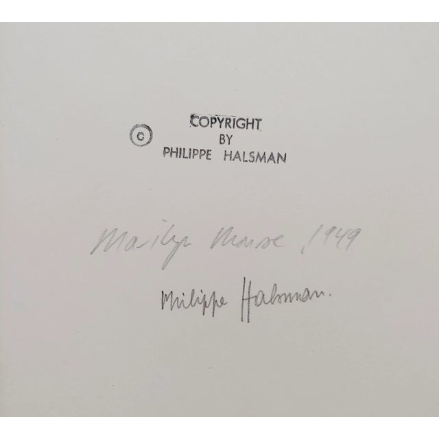 1940s Philippe Halsman -Marilyn Monroe Laughing-1949 Silver Gelatin-Signed For Sale - Image 5 of 6