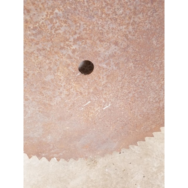 Cool antique saw blade most likely from an old Mill....great rustic condition.