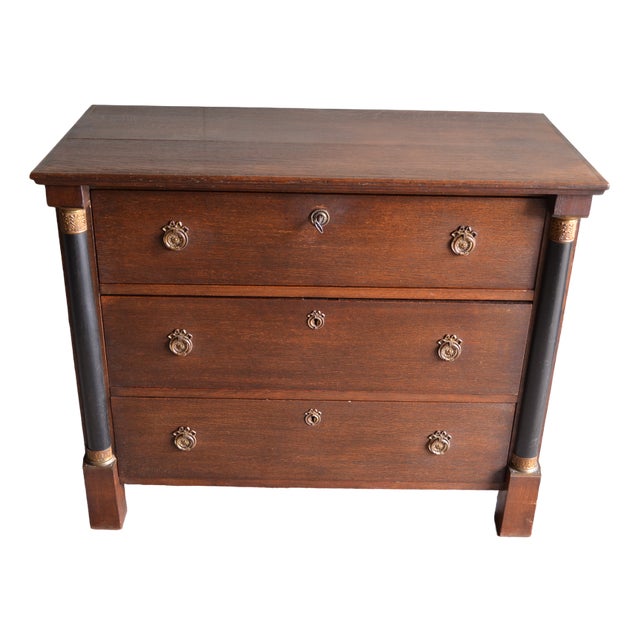 Antique Oak Empire Chest of Drawers, 1800 For Sale