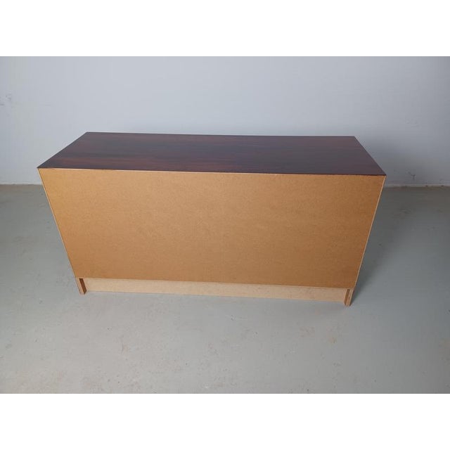 Brown Restored and Refinished Danish Rosewood Sideboard Cabinet, 1970s For Sale - Image 8 of 11