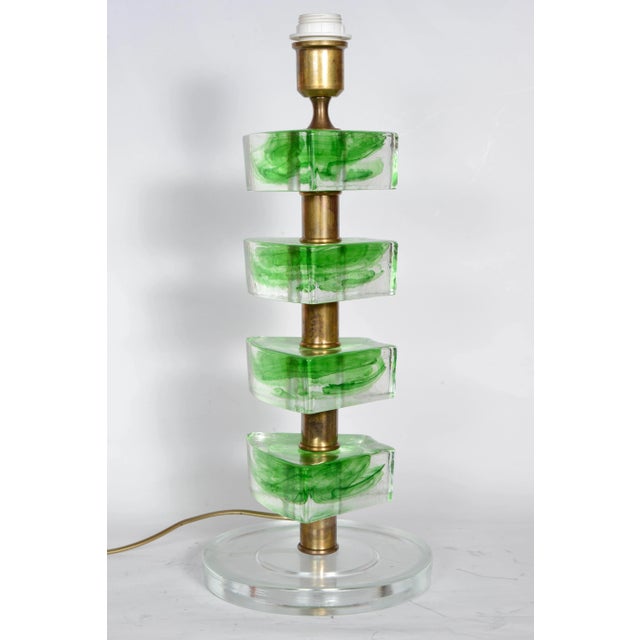 Vintage Murano Glass Table Lamps, Set of 2 For Sale - Image 6 of 8