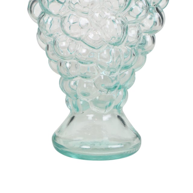 Blue Vetreria Etrusca Italian Grape Cluster and Cat Wine Carafe, 1960s, Set of 2 For Sale - Image 8 of 16