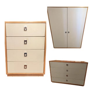 1960s Mid-Century Modern Dresser Set of 3 For Sale
