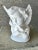 Mid 20th Century Circa 1960 Petite Bisque Porcelain Angel & Dove Vase, Japan For Sale - Image 5 of 12