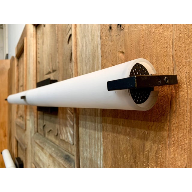 Black 1990s Modernist Glass Tube Sconces - a Pair For Sale - Image 8 of 11