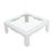 Dickinson Square Modern "Wave" Pattern Carving White Lacquer Coffee Table For Sale - Image 4 of 10