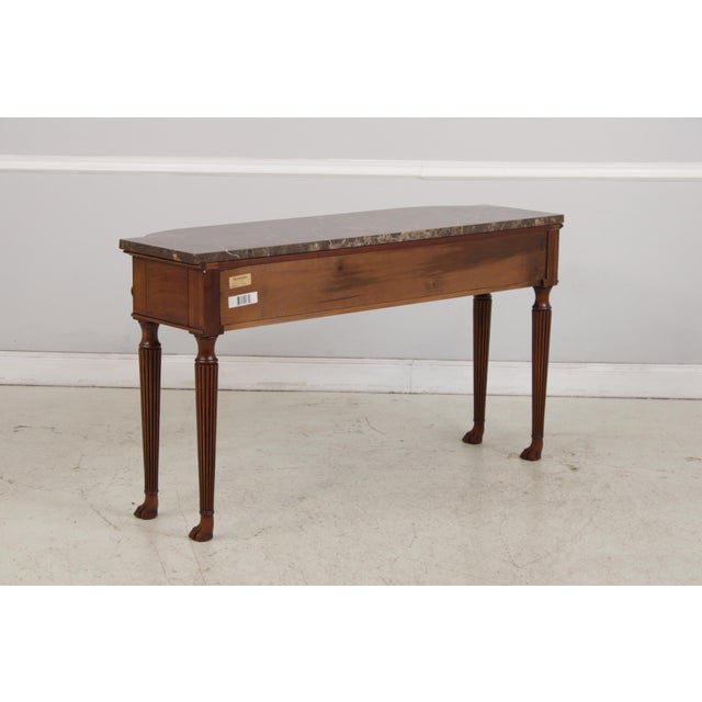 Henredon Natchez Marble Top Console Table Server For Sale - Image 15 of 17