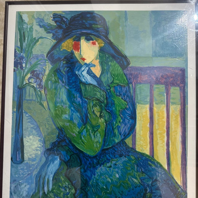 Barbara Wood “Mrs. Calabash” – Signed Serigraph – Edition 100/180– Framed It’s a Copy Hand Painted Over by Barbara For Sale - Image 12 of 12