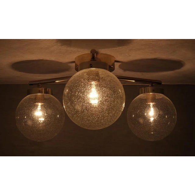 Good condition with minor signs of usage and patina. Produced in Sweden, 1970s. Glass cups and brass. Measures: Diameter...