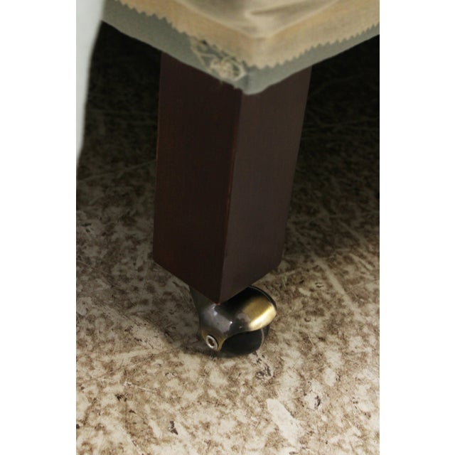 Vanguard Square Tufted Upholstered Ottoman For Sale - Image 14 of 14