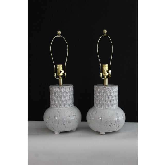 Mid 20th Century Albert Tormos Influence Ceramic Lamps For Sale - Image 10 of 14