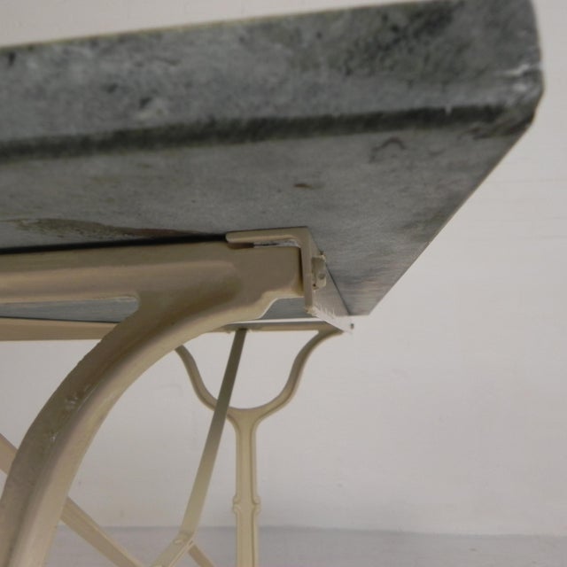 Garden Table with Marble Top, 1950s For Sale - Image 13 of 18