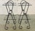 Mid-Century Modern 1960s Black Metal Side Tables, - a Pair For Sale - Image 3 of 10
