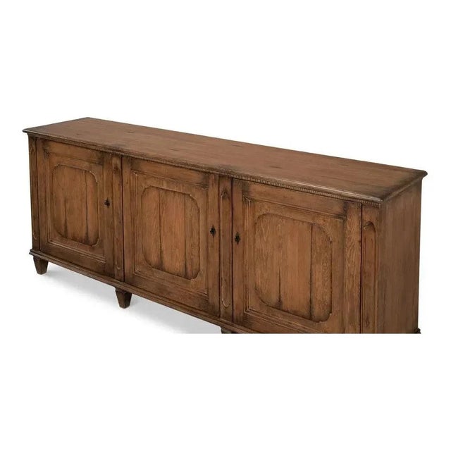 2020s French Country Sideboard in Old Pine Stain by Sarreid LTD For Sale - Image 5 of 12