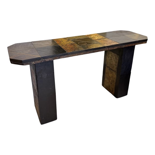 South African Brutalist Stone Console Table attributed to Paul Kingma, 1970 For Sale