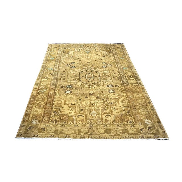 *Close-Out* Condition: Antique Circa: 1920s Origin: Persia Design: Malayer Actual size: 4.9 x 7.5 Color: Tan, Brown, Light...
