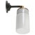 1950s Vintage Industrial Sconce in White Porcelain and Opaline Glass For Sale - Image 5 of 7