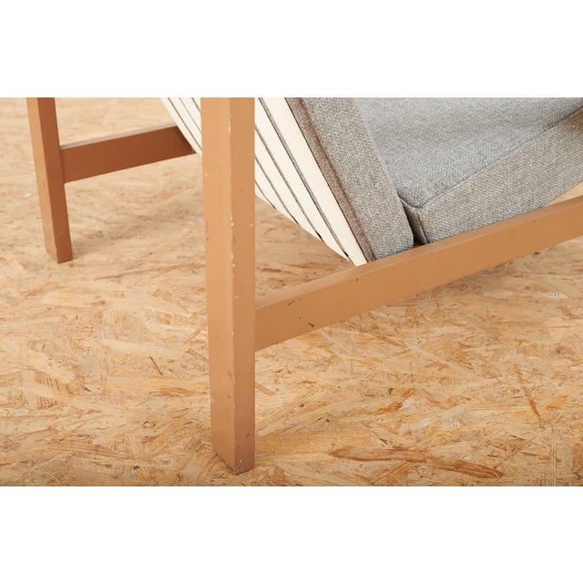 Armchair in Painted Wood with Webbing Upholstery by Benedikt Rohner for Oswald, 1958 For Sale - Image 11 of 14