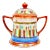 Vintage Kutani Thousand Faces Lidded Sugar Bowl For Sale