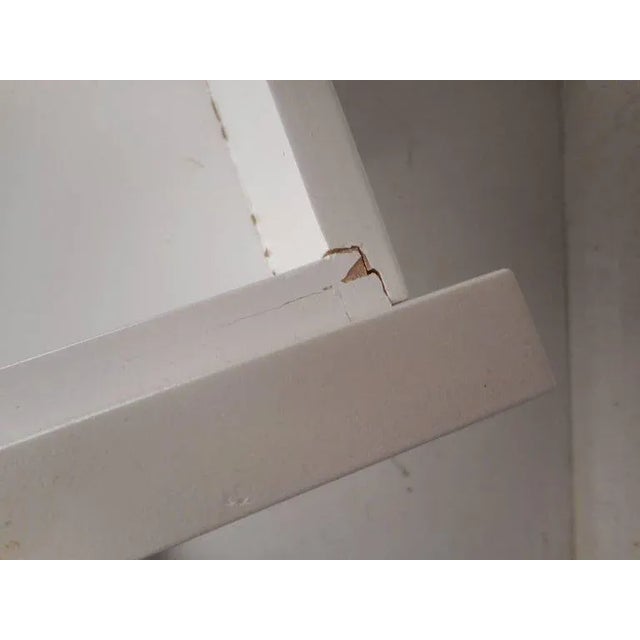 Vintage Modern White Laminate Nightstands - a Pair For Sale - Image 10 of 11