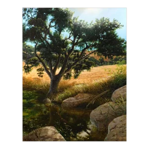 Bradley Elsberry Landscape Oil 40x30Painting on Canvas Hand Signed
