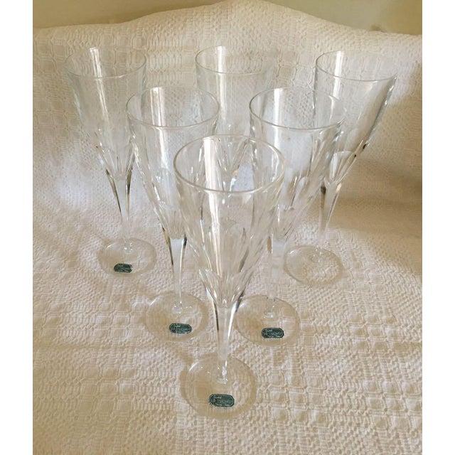 J. G. Durand Cristal D’Arques Pétale Champagne Flutes Set of 6 Chairish