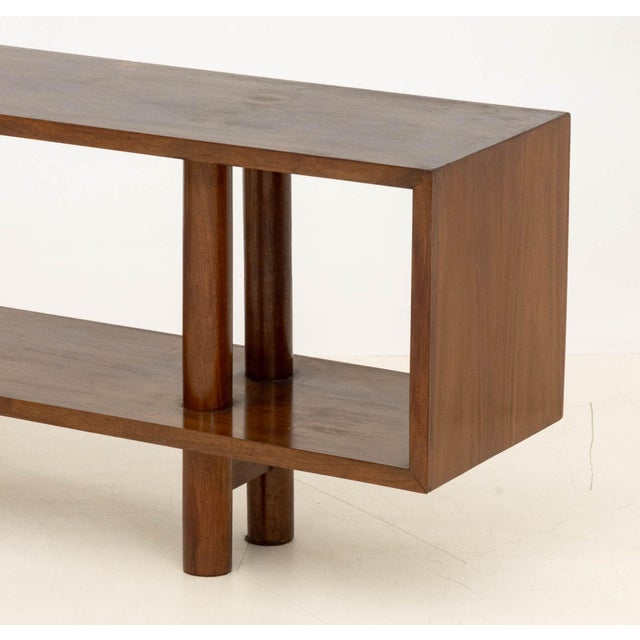 Modern Set of Three Modern Graduated Walnut Modular Shelves For Sale - Image 3 of 14