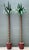 Exude the whimsical elegance of Palm Beach with this striking pair of monumental tole palm trees. Crafted from hand-...