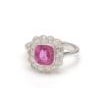 Natural 2.29 cts pink sapphire & 0.81 cts diamond ring in 18k gold For Sale - Image 16 of 18