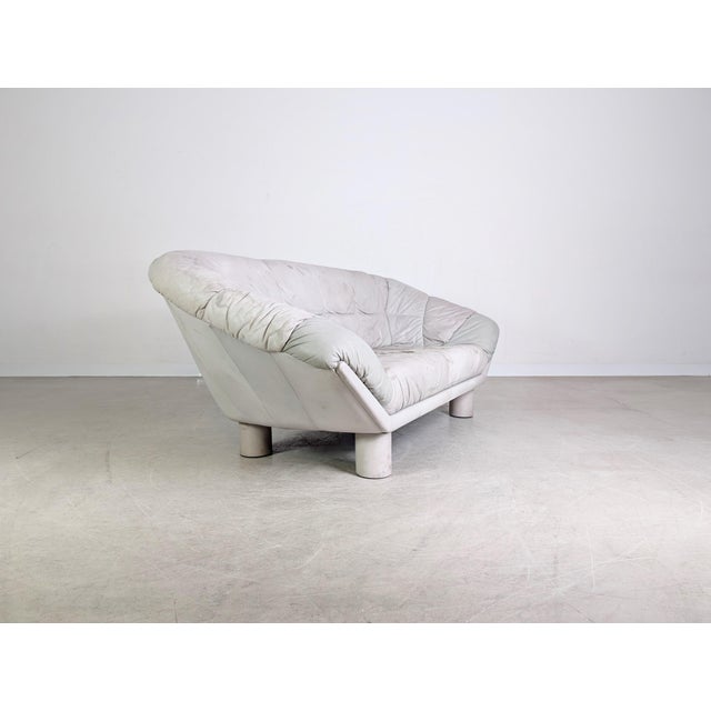 Vintage 3-Seater Sofa in Leather by Dupe Burkhardt Vogtherr For Sale - Image 4 of 11