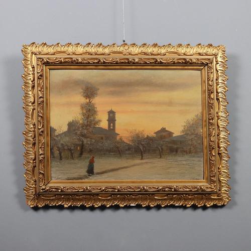 Ugo Gheduzzi, Rustic Landscape, Oil on Board For Sale - Image 11 of 11