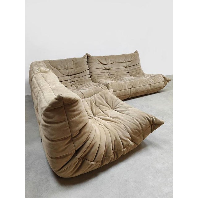 Vintage Togo Modular Lounge Set by Michel Ducaroy for Ligne Roset, 1970s, Set of 3 For Sale - Image 10 of 10