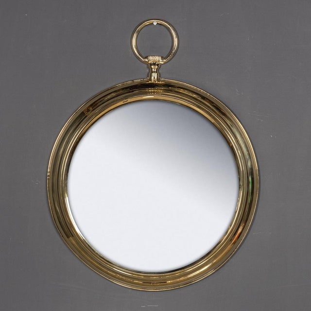20th Century Striking Collection of Pocket Watch Shaped Mirrors, 1970s, Set of 8 For Sale - Image 6 of 18