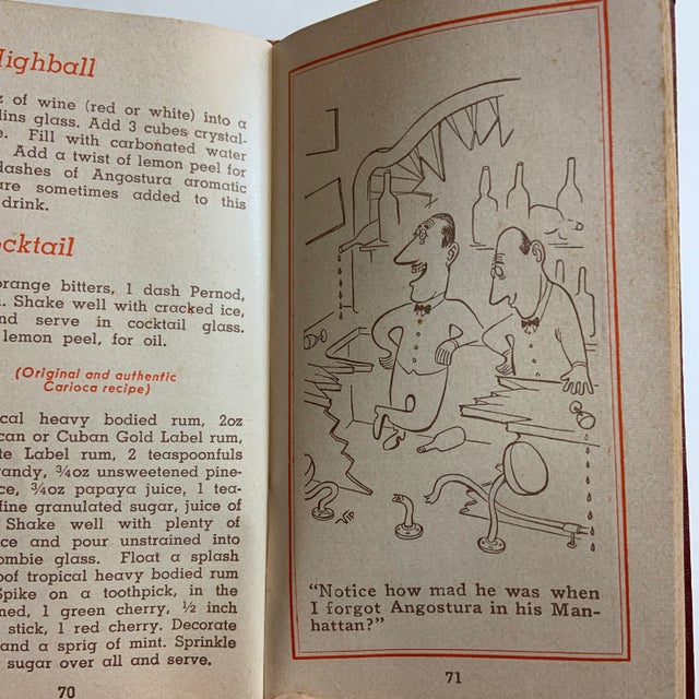 Maroon 1950s Miniature Professional Mixing Guide For Sale - Image 8 of 10