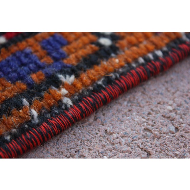 1950s Turkish Vintage Wool Doormat Rug For Sale - Image 10 of 13