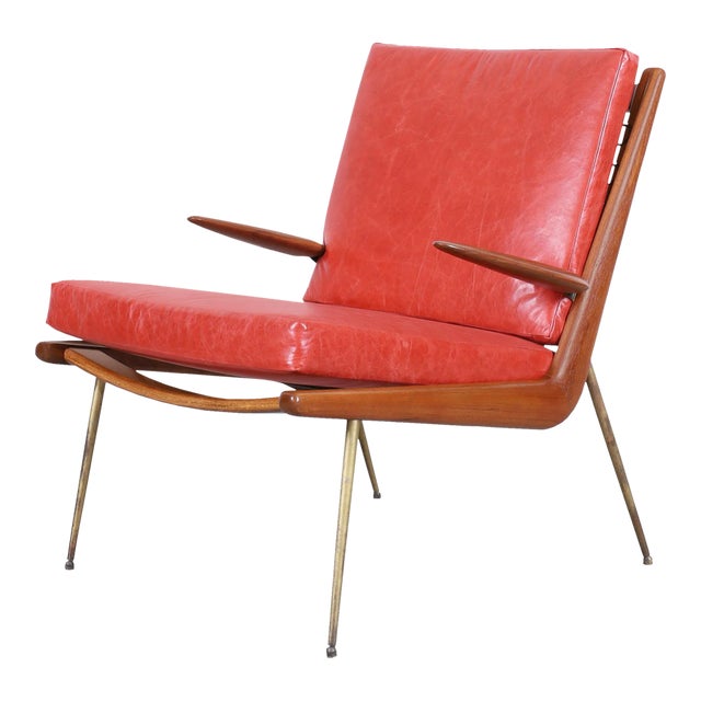 Mid-Century Modern Boomerang Chair by Peter Hvidt and Orla Molgaard-Nielsen For Sale