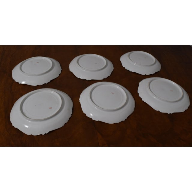 Set of 6 Antique Limoges Frame Fish Plates For Sale In Philadelphia - Image 6 of 7