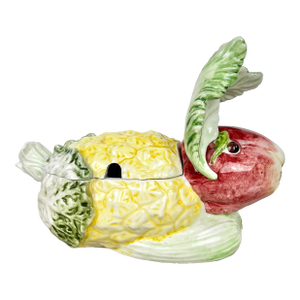 Vintage Vietri Vegetable Rabbit Tureen