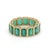 Natural 6.31 cts Zambian emerald band ring in 18k gold For Sale - Image 4 of 18